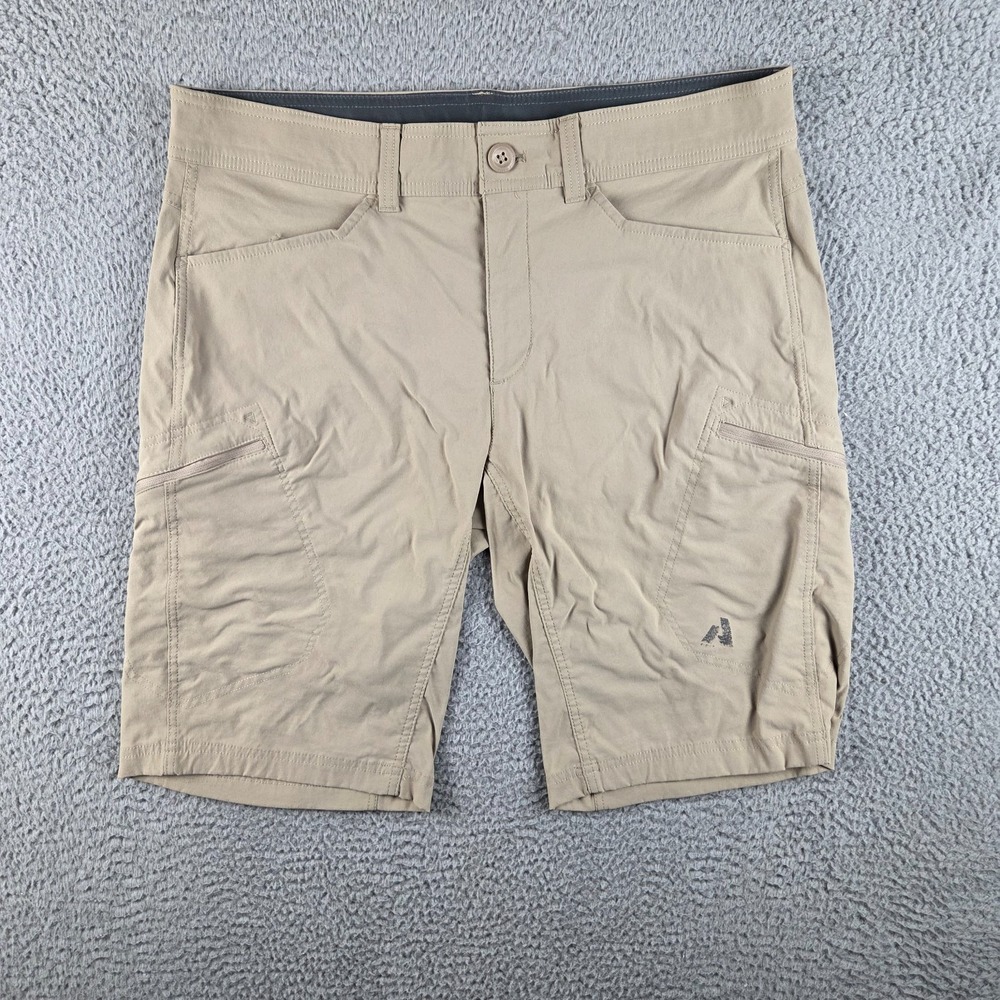Eddie Bauer First Ascent Shorts Mens 35 Brown Guide Pro Outdoors Hiking
